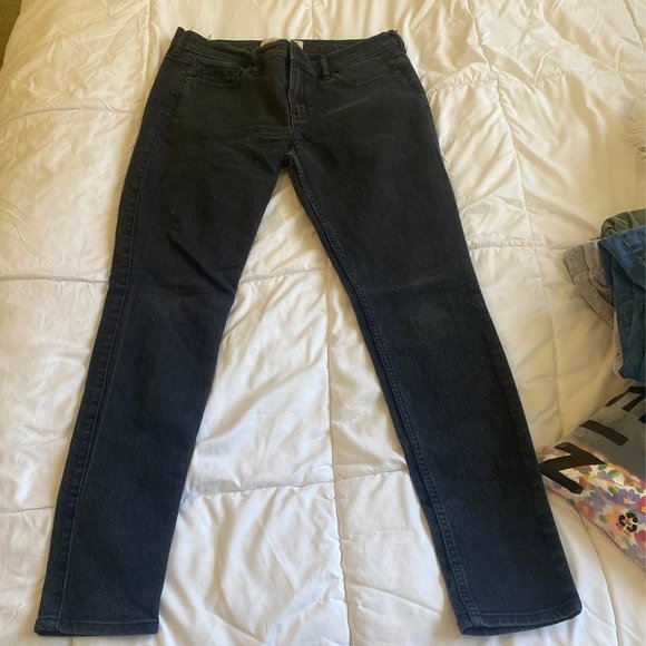 Denim - Plain Black Skinny Jeans